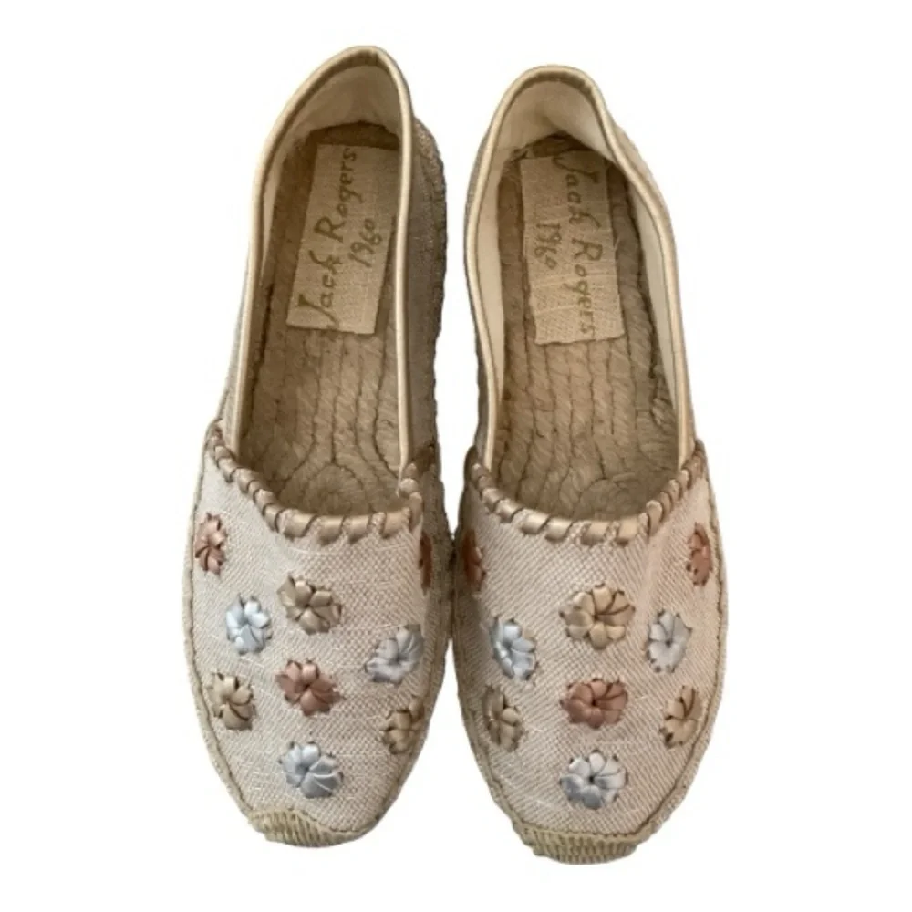 Jack Rogers Natural Palmer‎ Espadrille Size 7.5